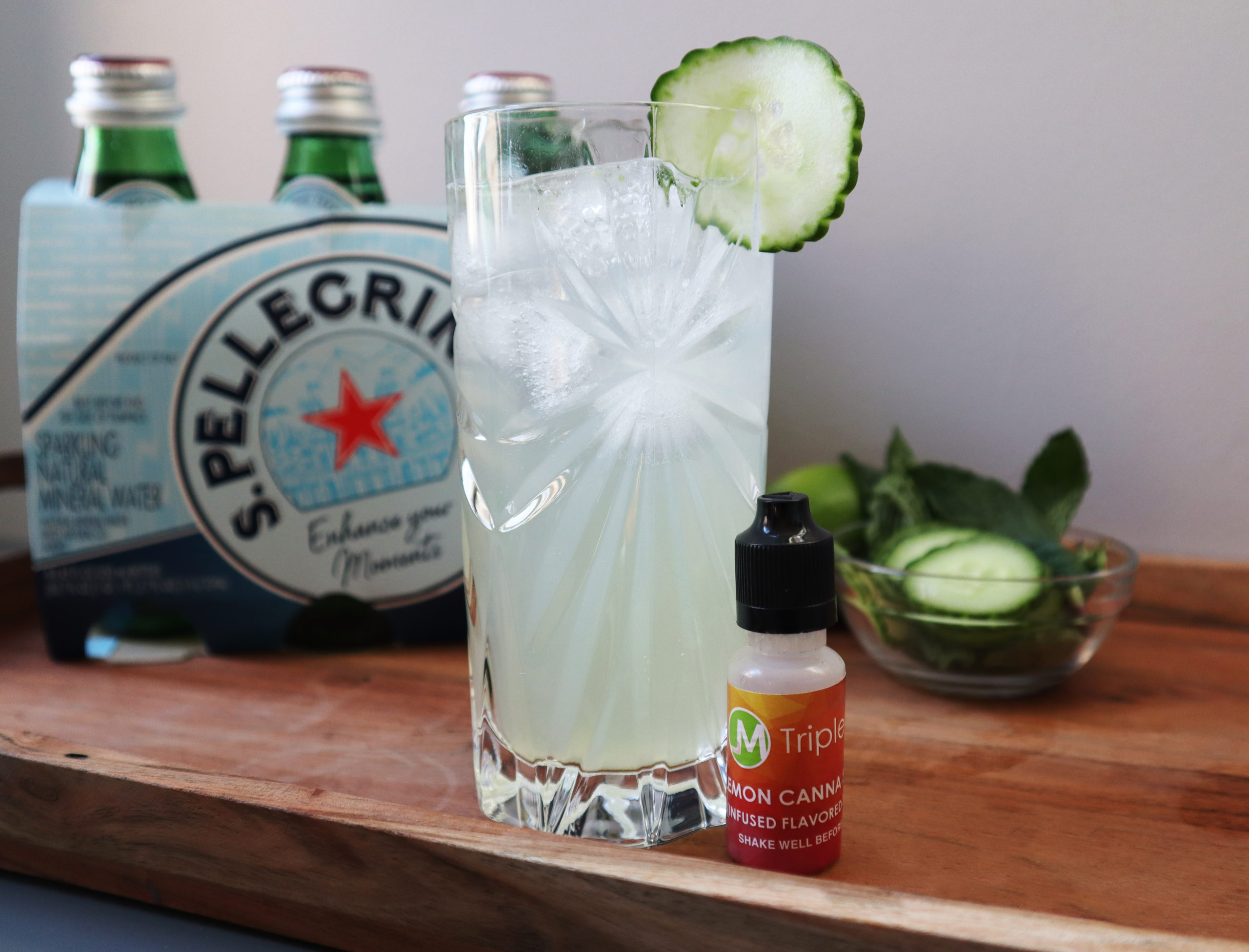 Cucumber-Lemon CannaCocktail