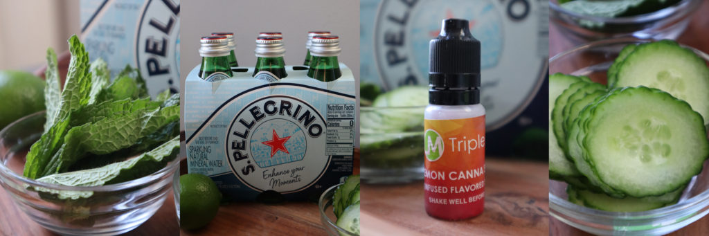 Cucumber-Lemon CannaCocktail Ingredients
